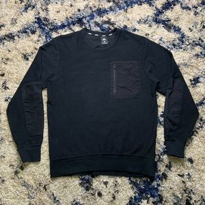 Men’s Medium Nike SB Zip Pocket Crewneck Pullover Sweatshirt Black